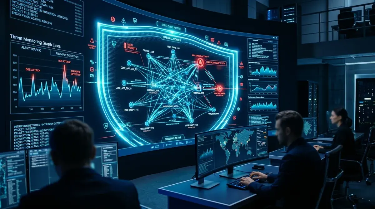 Cybersecurity operations center defending enterprise networks
